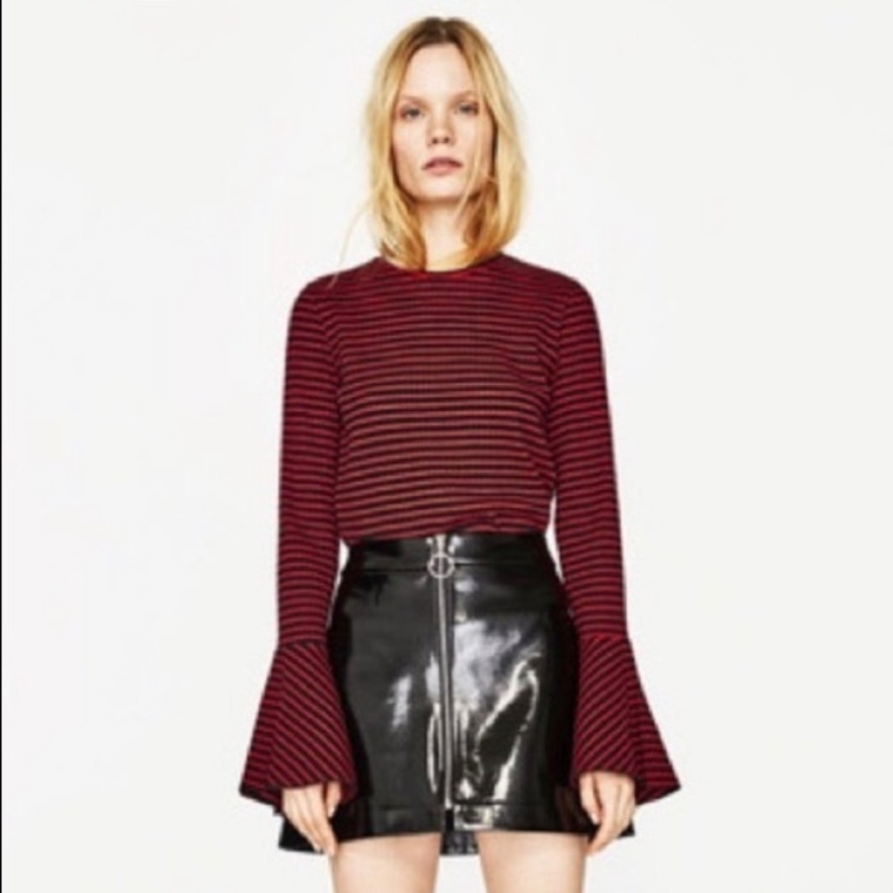 Zara Bell Sleeve Top